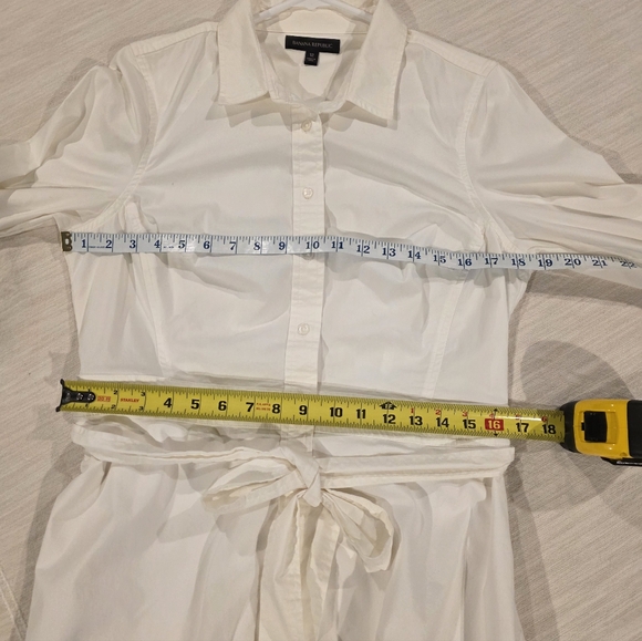 Banana Republic Cream Long Sleeve Dress - Picture 7 of 7